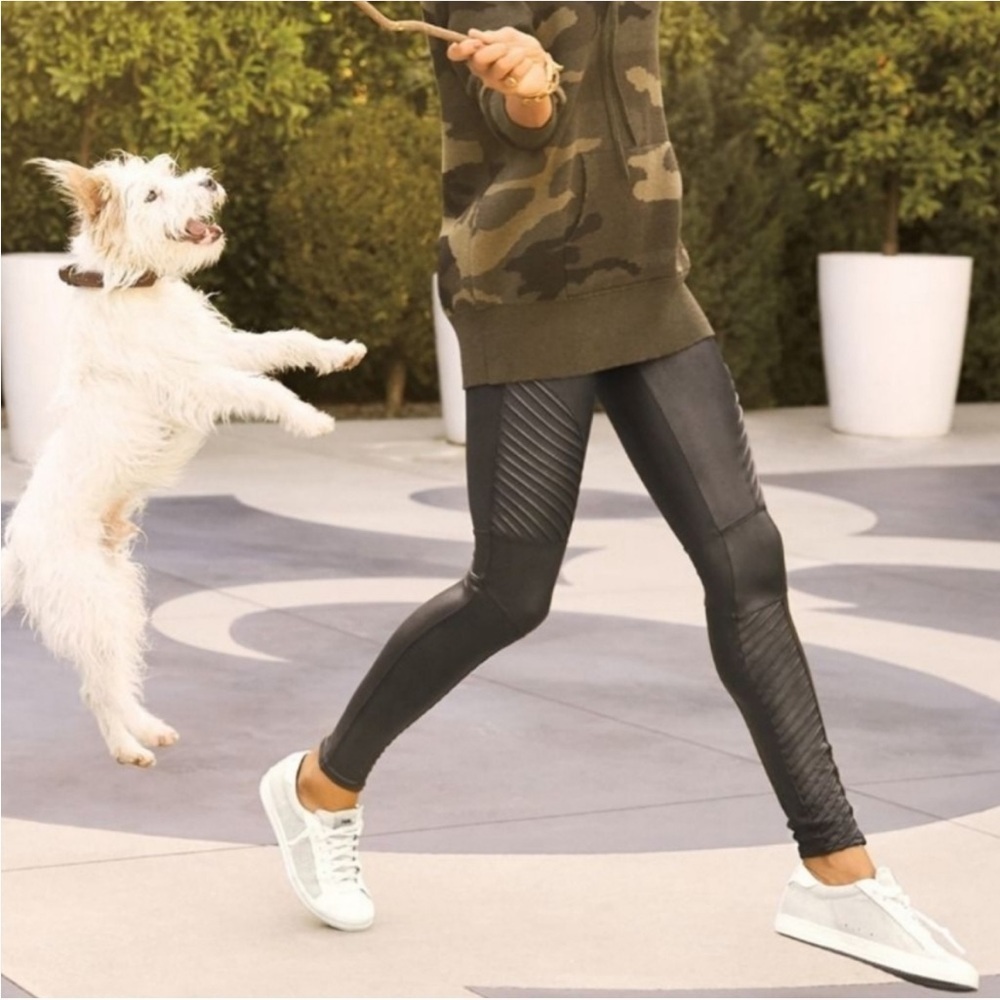 Spanx Faux Leather Moto Legging